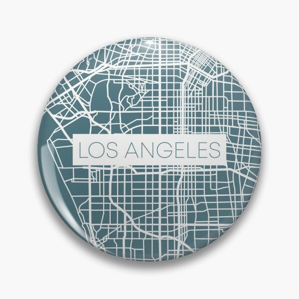 Artikelvorschau, Los Angeles Straßenkarte Weiß und Blau entworfen und verkauft von HelloGentry.