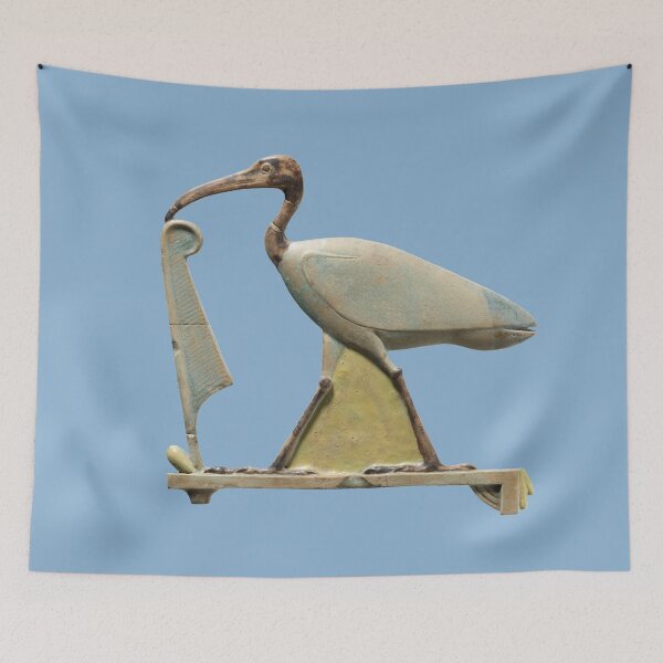 Item preview, Faience ibis inlay, representing the god Thoth designed and sold by DotorEaon.