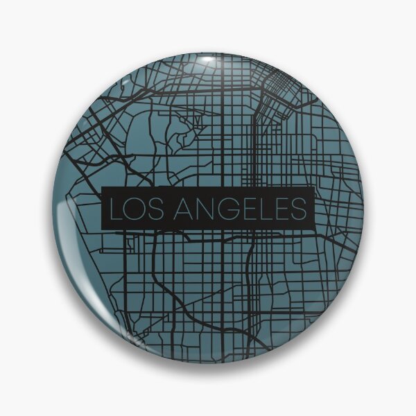 Artikelvorschau, Los Angeles Straßenkarte Schwarz und Blau entworfen und verkauft von HelloGentry.