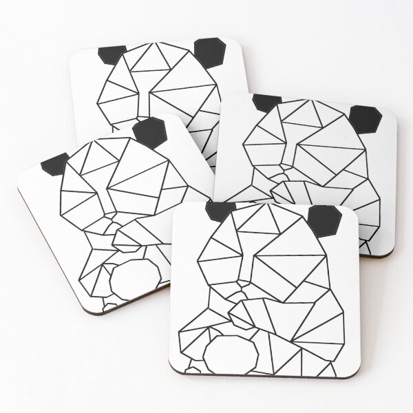 Item preview, Geometric Minimalist Cute Panda designed and sold by Zeemow.