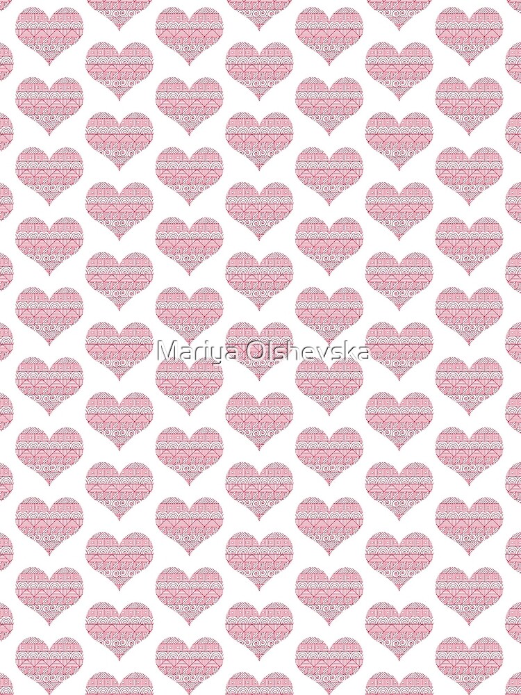 Patterned Hearts Pattern by OzureFlame