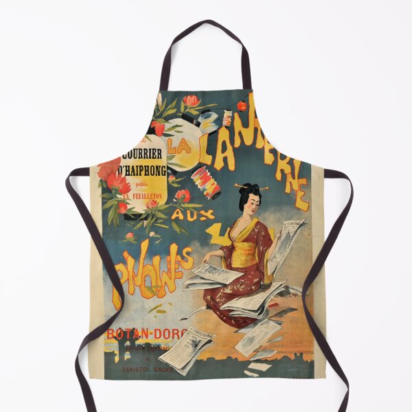 Item preview, retro la lanterne aux pivoines botan doro publie dans le courrier dhaiphong designed and sold by CorasPosters.