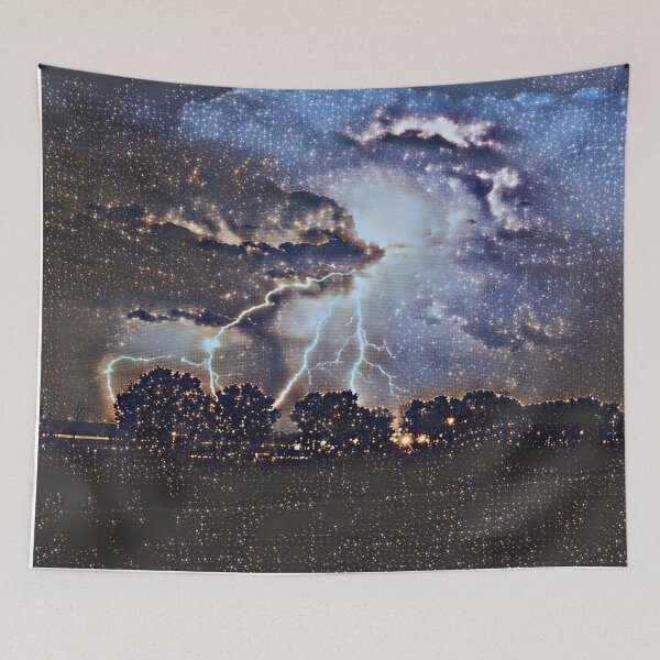 Item preview, GALATHI Midnight Lightning Storm - Christmas designed and sold by Galathi Designs.