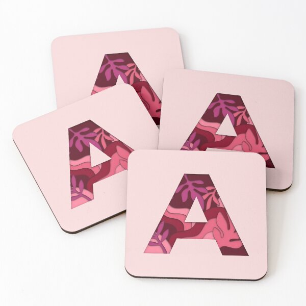 Item preview, 3D Papercut Alphabet -  A - Girly Pink designed and sold by AuroCreatives.