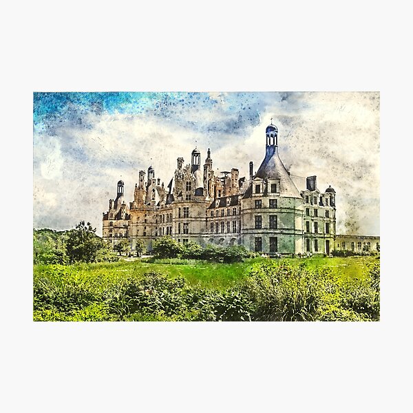 Item preview, Medieval Chateau de Chambord in Loire Valley in France. designed and sold by Newlander90.