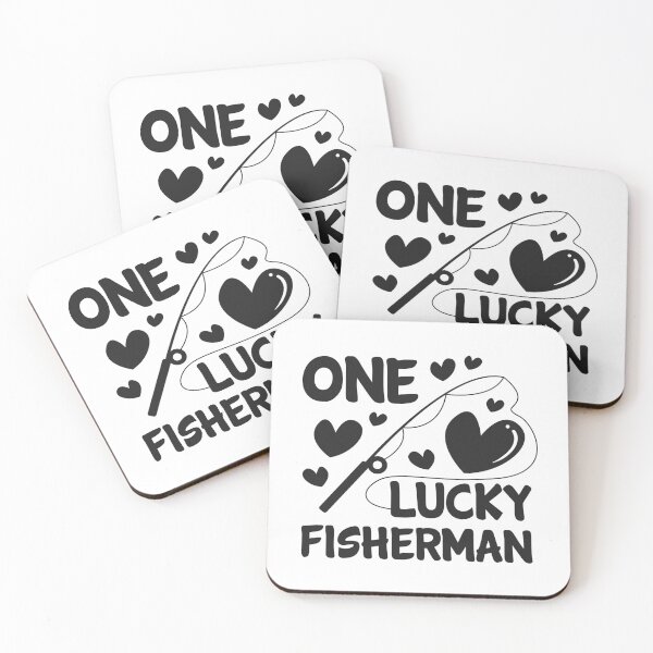 Item preview, Fishing Couple One Lucky Fisherman Fish Rod Gift designed and sold by haselshirt.