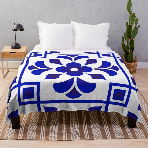 Item preview, White Blue Pattern designed and sold by PickCreation.
