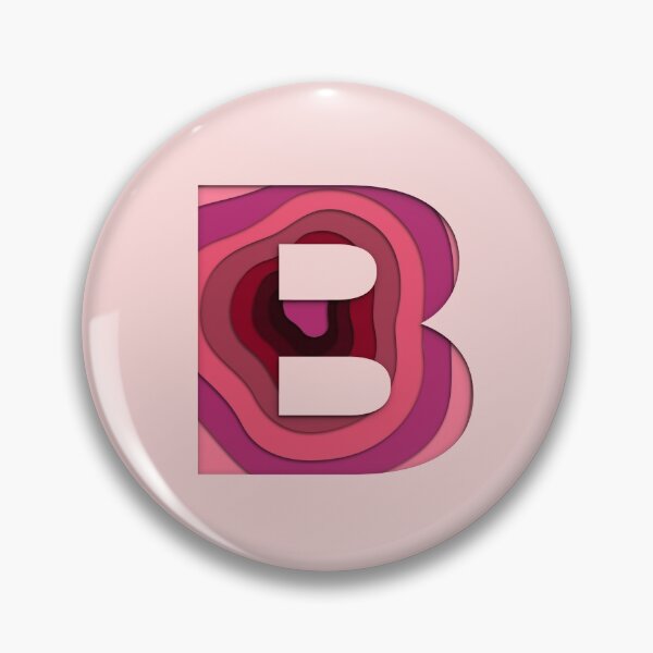 Item preview, 3D Papercut Alphabet -  B - Girly Pink designed and sold by AuroCreatives.