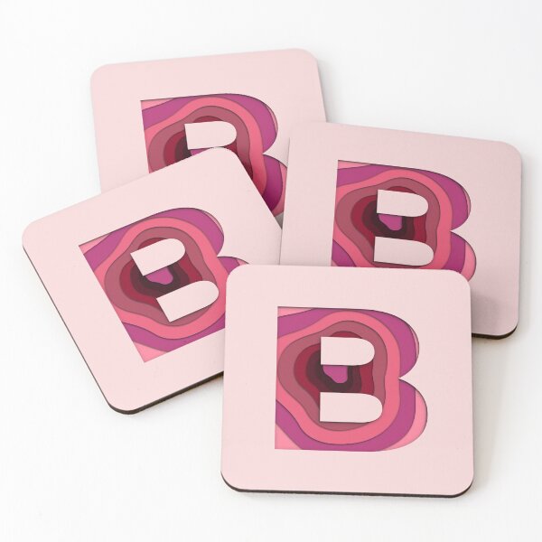 Item preview, 3D Papercut Alphabet -  B - Girly Pink designed and sold by AuroCreatives.