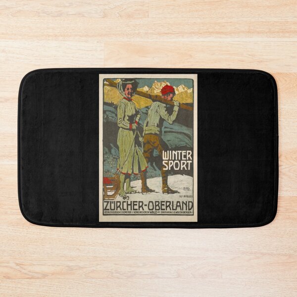 Item preview, retro winter sport zurcher oberland designed and sold by CorasPosters.
