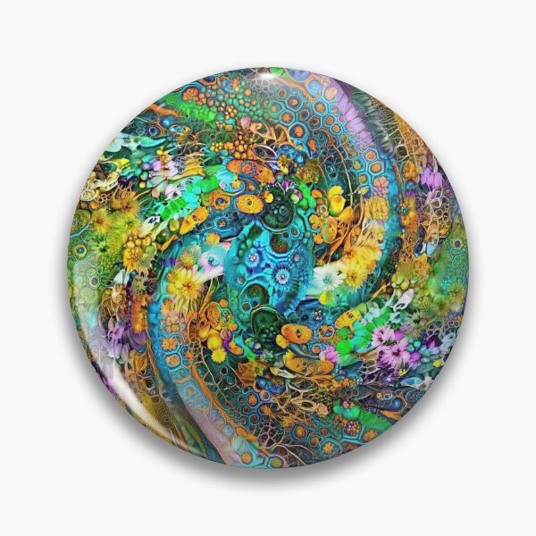 Item preview, Floral abstract Deepdream abstraction designed and sold by blackhalt.