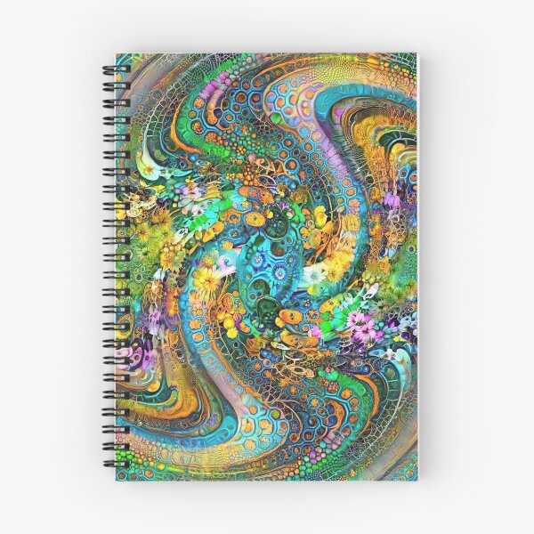 Item preview, Floral abstract Deepdream abstraction designed and sold by blackhalt.