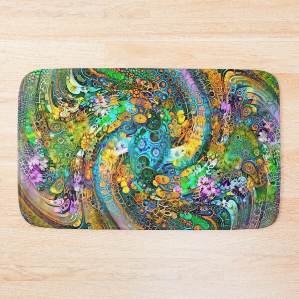 Item preview, Floral abstract Deepdream abstraction designed and sold by blackhalt.