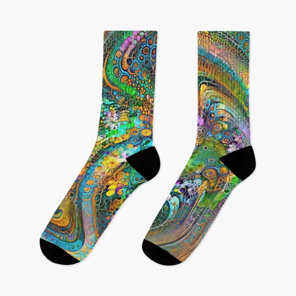 Item preview, Floral abstract Deepdream abstraction designed and sold by blackhalt.