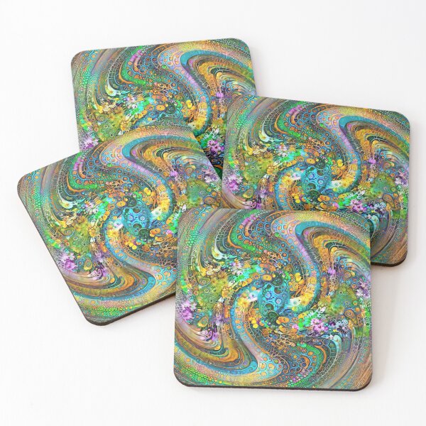 Item preview, Floral abstract Deepdream abstraction designed and sold by blackhalt.