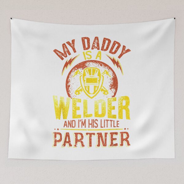 Item preview, My Daddy Is A Welder And I am His Little Partner designed and sold by GeniusDesignArt.