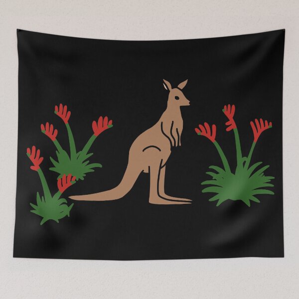 Item preview, Kangaroo and Kangaroo Paw designed and sold by BundaBear.
