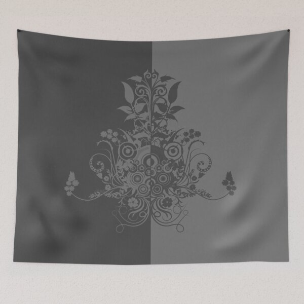Item preview, Dual color shades of grey swirly designed and sold by Anteia.