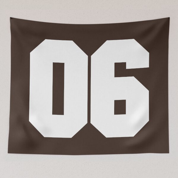 Item preview, 6 Number Cleveland Sports Six Brown Jersey designed and sold by HelloFromAja.