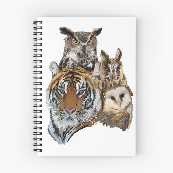 Item preview, Bengal tiger and owls designed and sold by obscurite.
