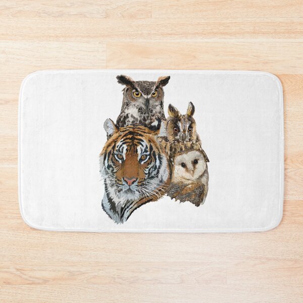 Item preview, Bengal tiger and owls designed and sold by obscurite.