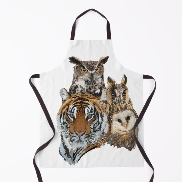 Item preview, Bengal tiger and owls designed and sold by obscurite.