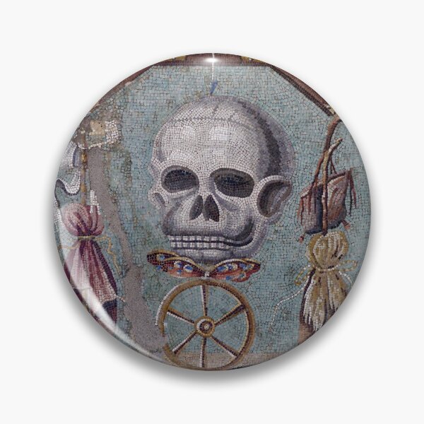 Item preview, Memento Mori mosaic from Pompeii designed and sold by DotorEaon.