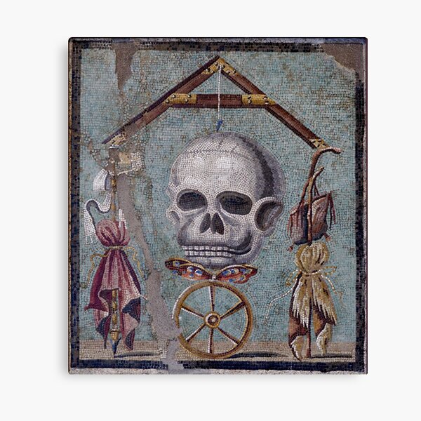 Item preview, Memento Mori mosaic from Pompeii designed and sold by DotorEaon.