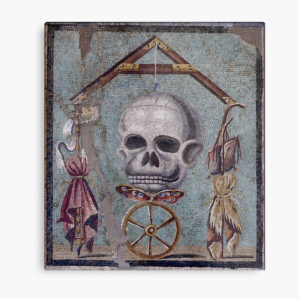 Item preview, Memento Mori mosaic from Pompeii designed and sold by DotorEaon.