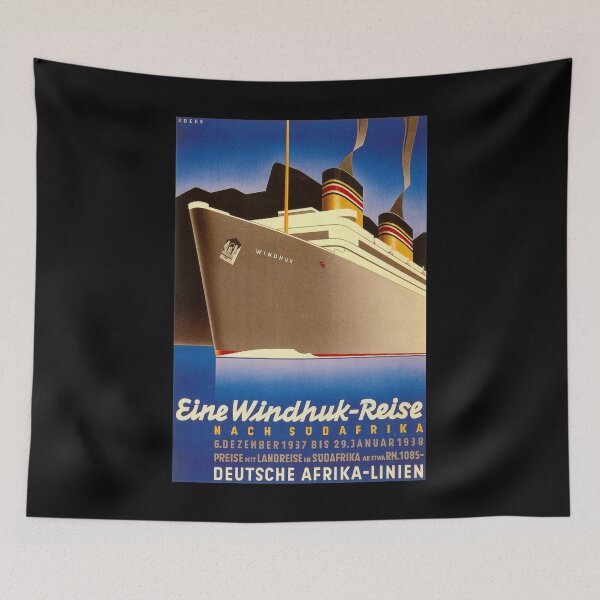 Item preview, retro Eine Windhuk Reise designed and sold by CorasPosters.
