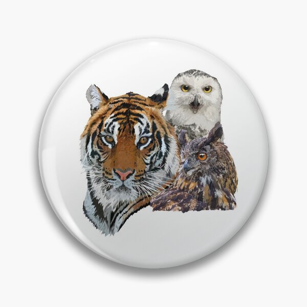 Item preview, Bengal tiger and owls designed and sold by obscurite.