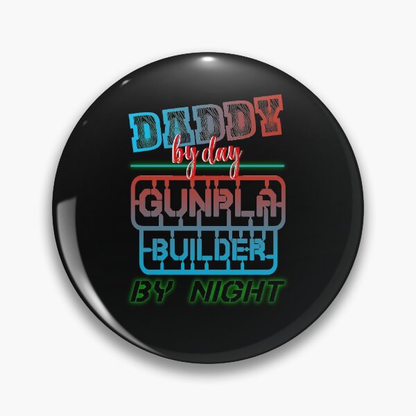 Artikelvorschau, Papa bei Tag, Gunpla-Builder bei Nacht, Retro entworfen und verkauft von Gloria312.