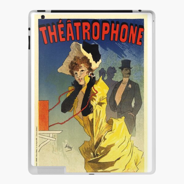 French Vintage Poster Theater Ad French Vintage Poster Art Nouveau iPad Skin