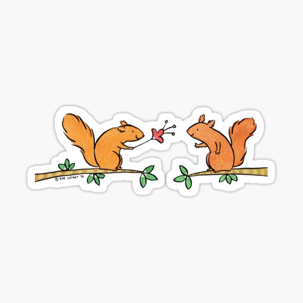 Tickle Tickle Little Squirrel Sticker