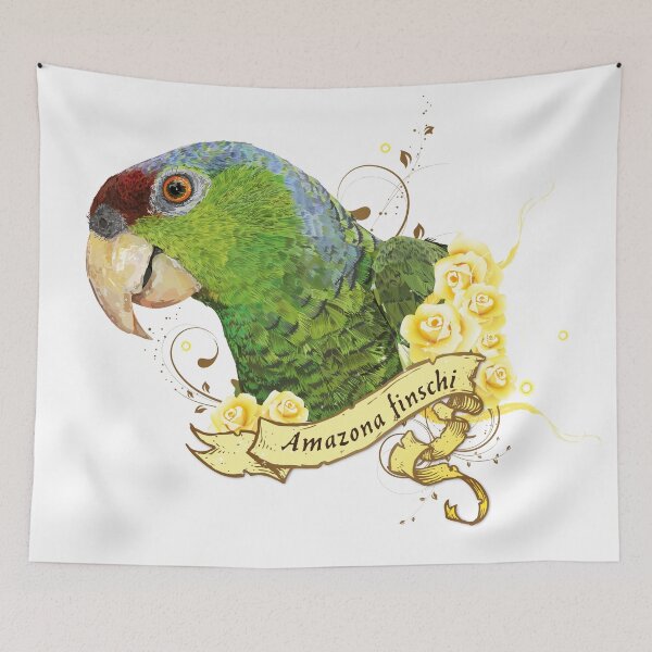 Item preview,  lilac-crowned parrot designed and sold by obscurite.