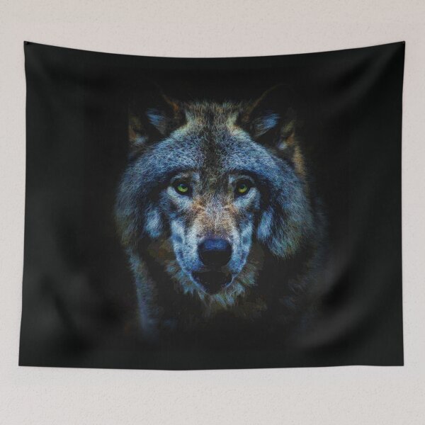 Item preview, Ojos amarillos de lobo azul designed and sold by Heathermarie321.