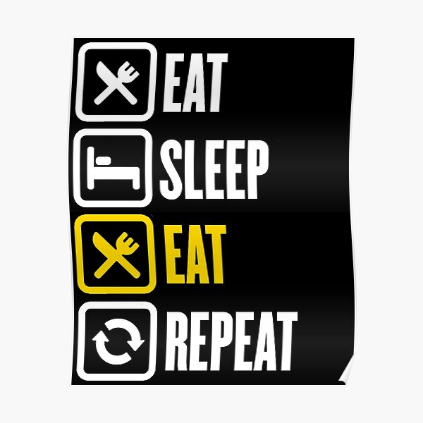 Eat Sleep Code Repeat Posters Redbubble