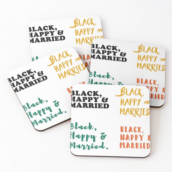 Item preview, Black happy and married happy black couple sticker pack designed and sold by GoodyLeo.