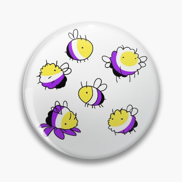 Item preview, nonbinary bees designed and sold by snowysaur.