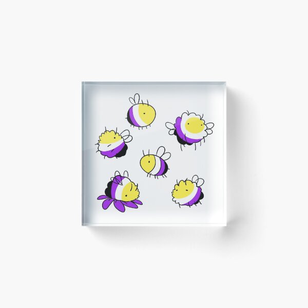 Item preview, nonbinary bees designed and sold by snowysaur.