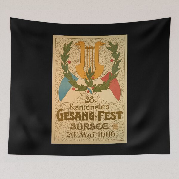 Artikelvorschau, retro kantonales gesang fest sursee entworfen und verkauft von CorasPosters.