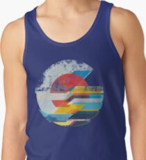 Digitaler Sonnenhorizont Tanktop für Männer