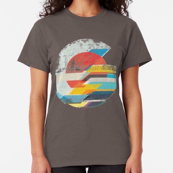 Digital Sun Horizon Classic T-Shirt
