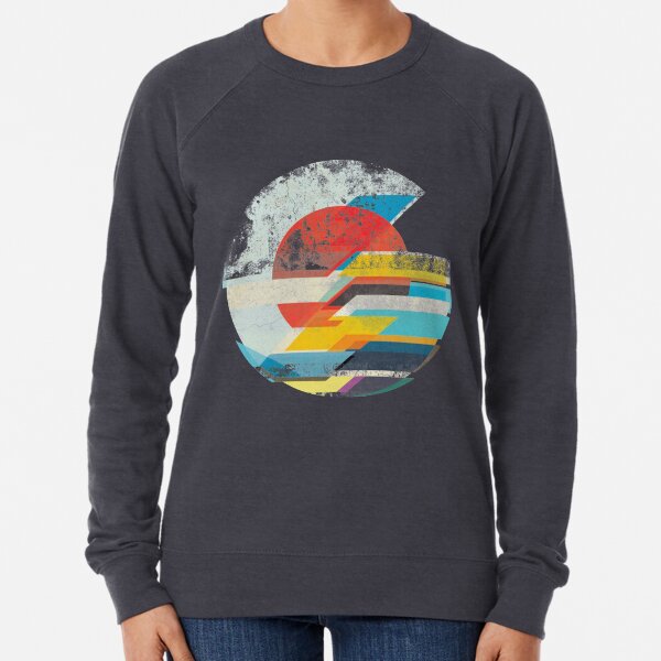 Digital Sun Horizon Lightweight Sweatshirt