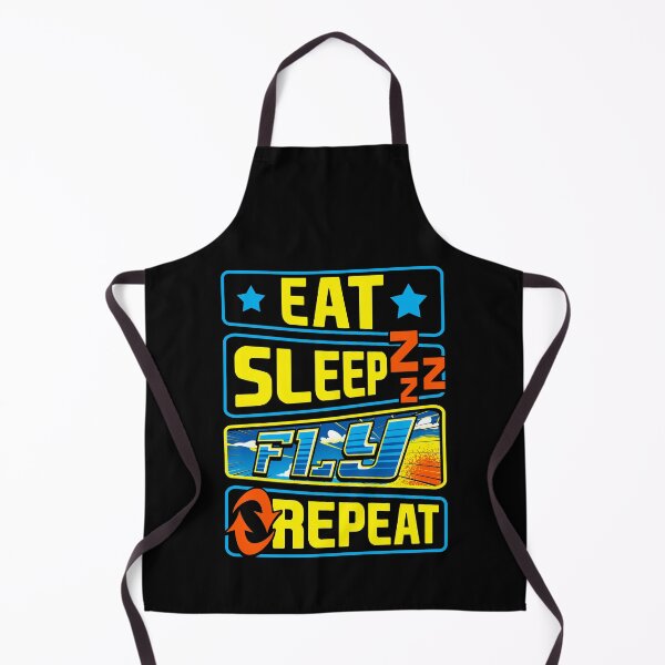 Item preview, Cute Eat Sleep Fly Repeat Airplane Pilot Aviation designed and sold by perfectpresents.