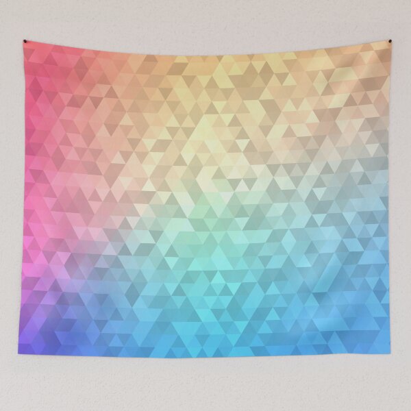 Item preview, Abstract Geometric Rainbow Triangle designed and sold by HelloGentry.