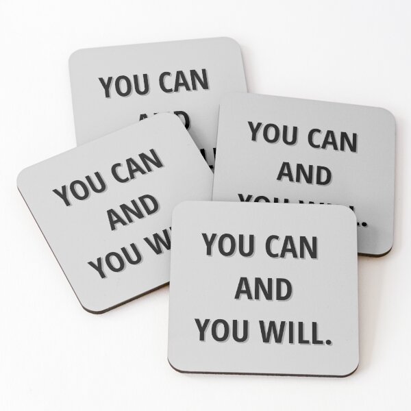 Item preview, Motivational Quote: You Can And You Will designed and sold by ArtIsSixthSense.