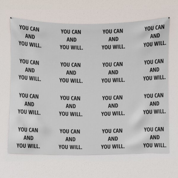 Item preview, Motivational Quote: You Can And You Will designed and sold by ArtIsSixthSense.