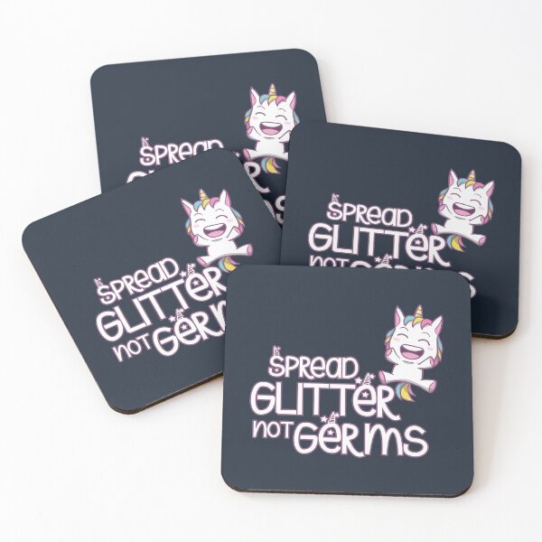 Item preview, Spread Glitter Not Germs - Funny Unicorn Quarantine Design designed and sold by TheArtOfCMYK.