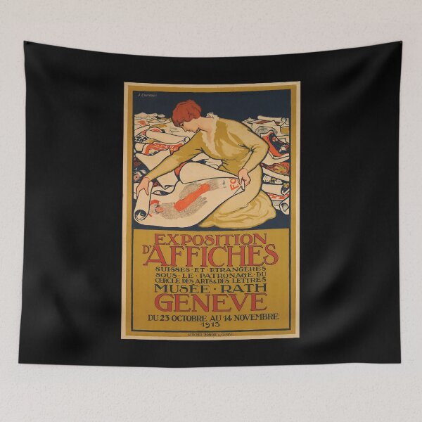 Item preview, retro exposition daffiches musee rath geneve designed and sold by CorasPosters.